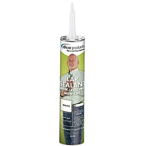 Dicor Non-Sag Lap Sealant - White, 1Lb, EPDM Compatible, Joint Sealing Solution for Multiple Surfaces, UV Stable
