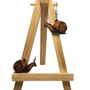 Whimsical Snail Earrings - Lightweight Hypoallergenic Plastic Hook Earrings for Sensitive Skin Charming Unique Design