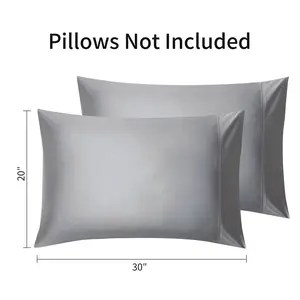 Cooling Pillowcases for Hot Sleepers Queen Q-Max 0.34 Pillow Cases Breathable Cool Soft Moisture Wicking 2 Pack 20x30 inches