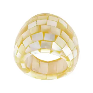 JTV Golden South Sea Mother-Of-Pearl Ring