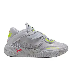 PUMA Mens X Lamelo Ball Mb.05 Metallic Basketball Sneakers Shoes - Grey