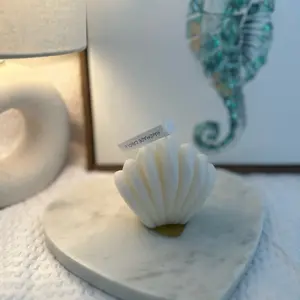 Seashell Shaped Scented Candle,Soy Wax Bee wax Decorative Candle