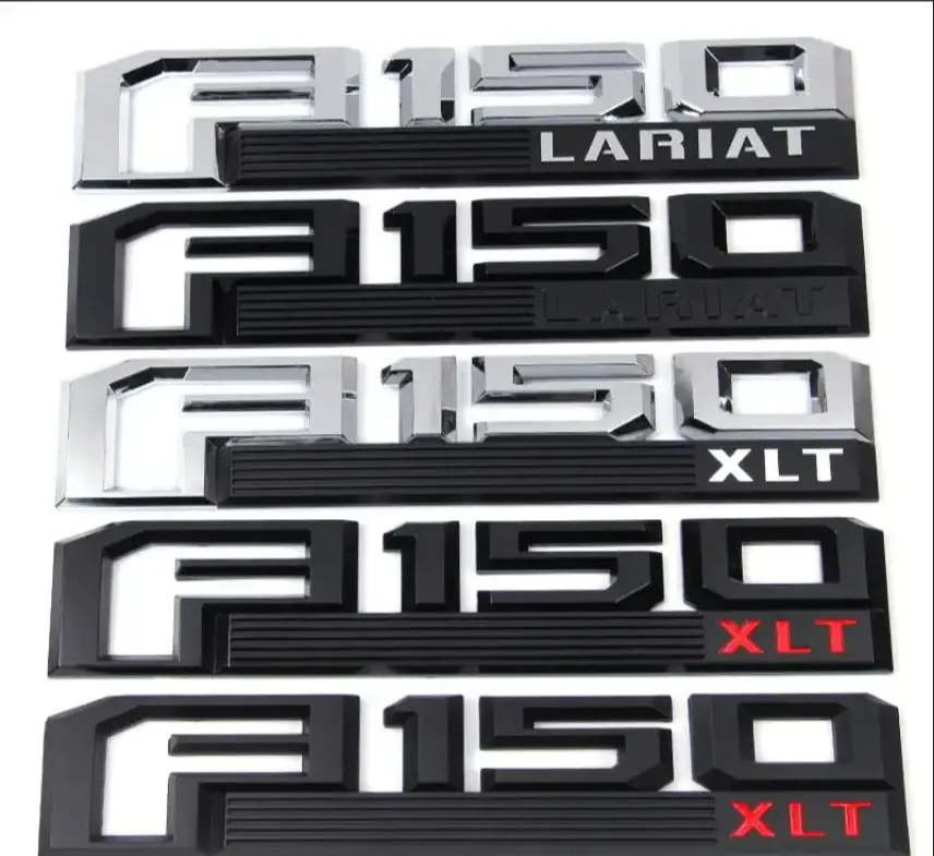 Car Stickers & Decals for Ford F150 Raptor, ABS & Tailgate Trim Accessories for XLT, LARIAT Platinum Edition Pickup Trucks, decal for cars