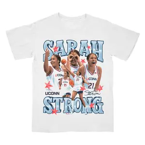 Sarah Strong Women’s Basketball Shirt – Tournament Graphic Tee for Fans – Game Day Sports Gift