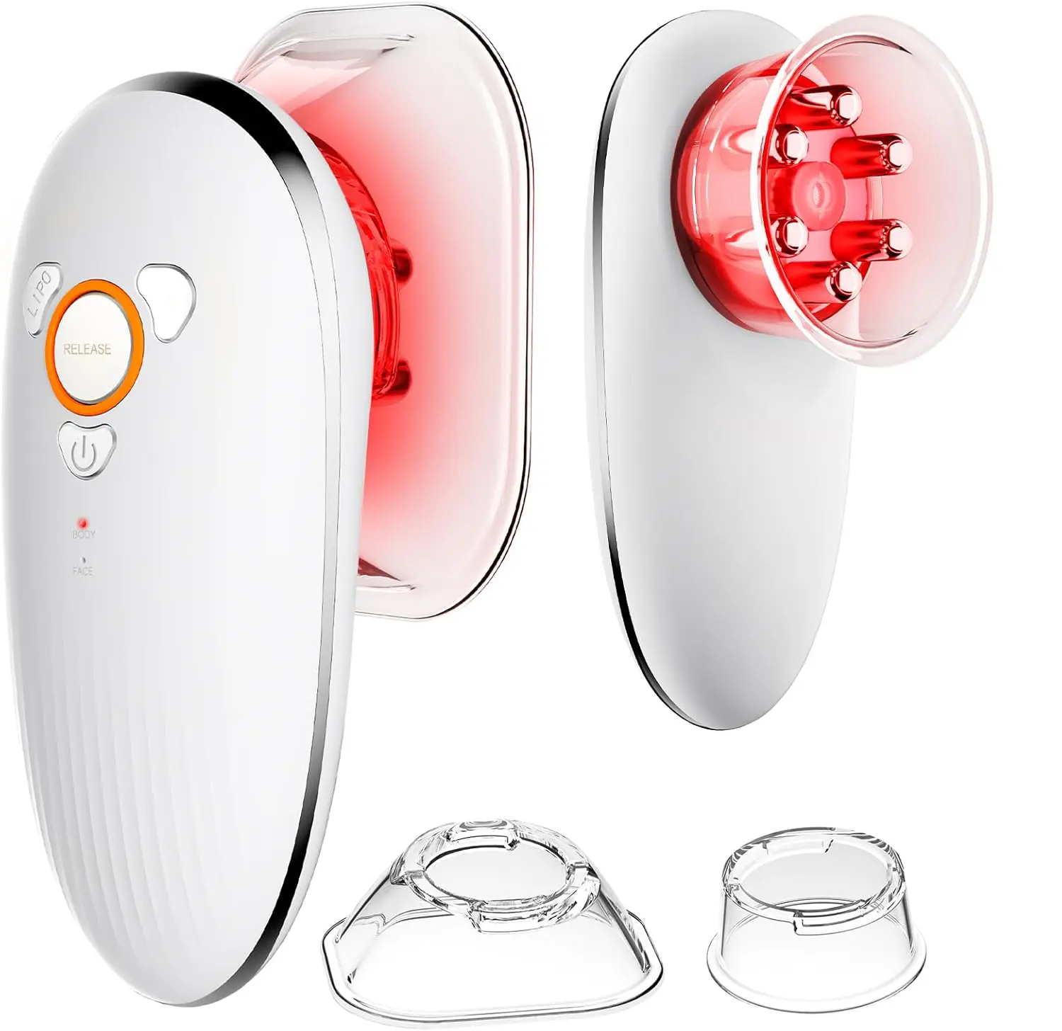 [DOCHEN] Electric Cupping Massager, LED Light Heating Smart Vacuum Suction Gua Sha Tool, Muscle Relaxation Body Massage Tool, Body Scraping Machine, Gifts Personal Care Appliances for Women and Men White