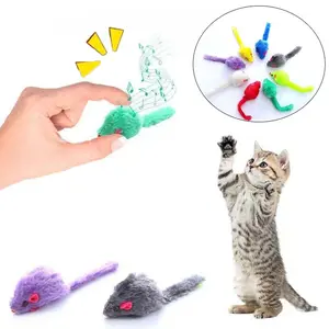 10-Piece Plush Mouse Cat Toy Set, Interactive Bite-Resistant Toys, Adorable Chasing Mice Design, Perfect for Cats & Kitties