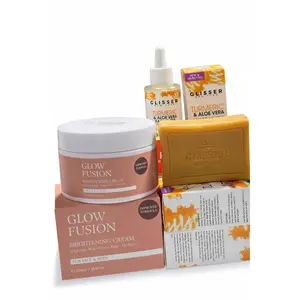 Youthful Glow Pack 4PC with Turmeric & Aloe Vera Soap Oil for Radiant Skin Care Routine - Facial, Cleansing