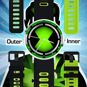 Unisex Ben 10 Alien Force Omnitrix Engraved Wrist Watch