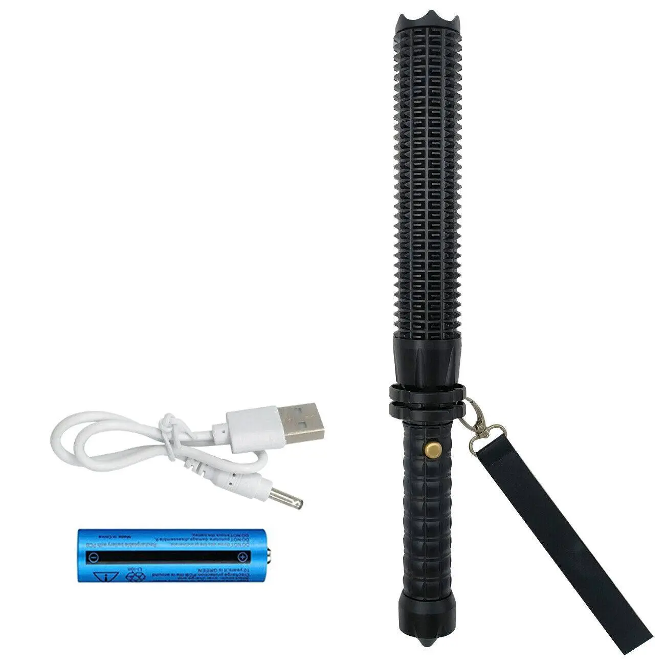 Flashlight Wolf Tooth Stick Telescopic Zoom Wide-Angle Charging Waterproof Long Range Camping Flashlights for flash light emergency power outage trekking poles Camping needs handheld Flashlight Hiking Essentials Survival Supplies
