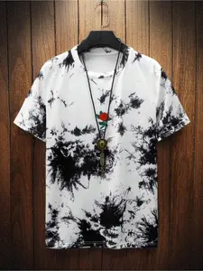 Hot-selling men's trendy 3D printed T-shirt with Chinese painting pattern, soft and breathable round neck short sleeve, unisex style, outdoor casual quick-drying top.