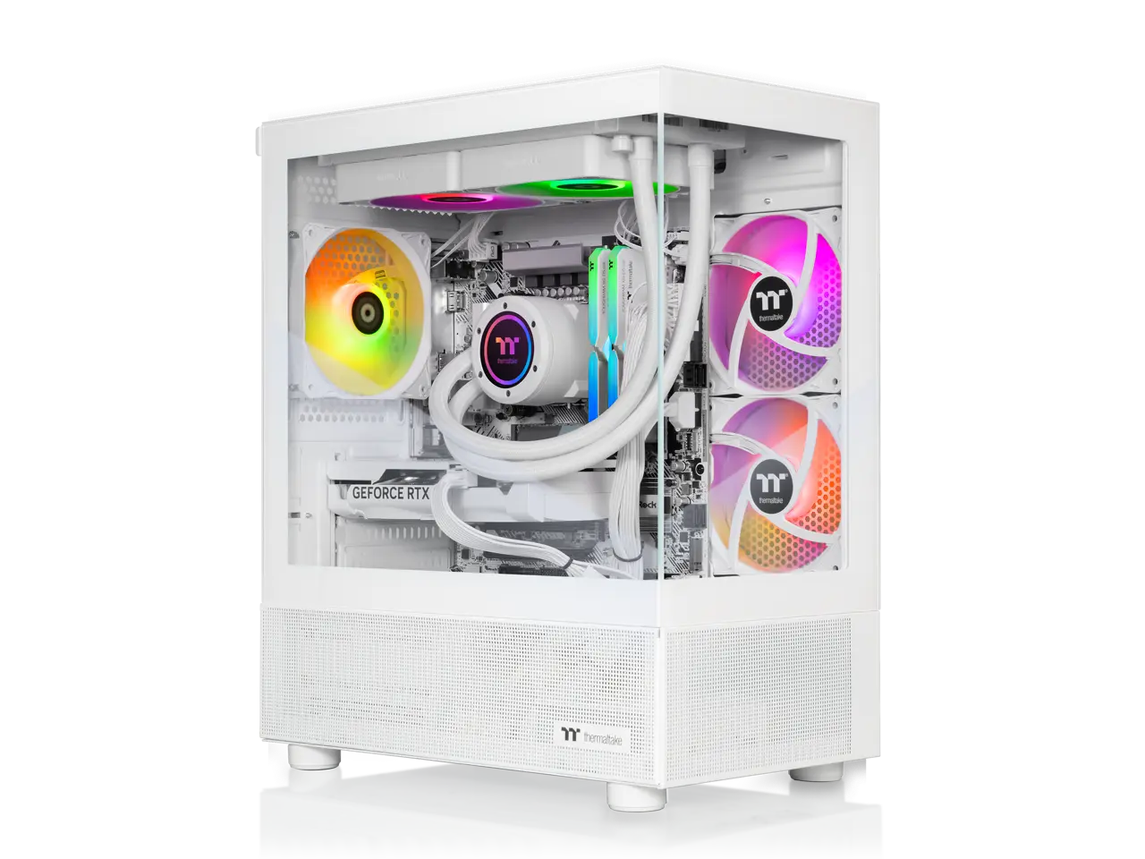 Thermaltake LCGS View u2670S-170 Gaming Desktop (Intel Core Ultra 7 265KF, ToughRam 32GB DDR5 6000MT/s RGB Memory, NVIDIA GeForce RTX 5070, 1TB NVMe M.2, WiFi, Windows 11) V17S-B860-570-LCS