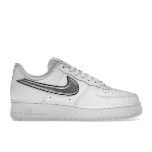 Nike Women's Air Force 1 Low '07 Essential White Metallic Silver Black, from StockX