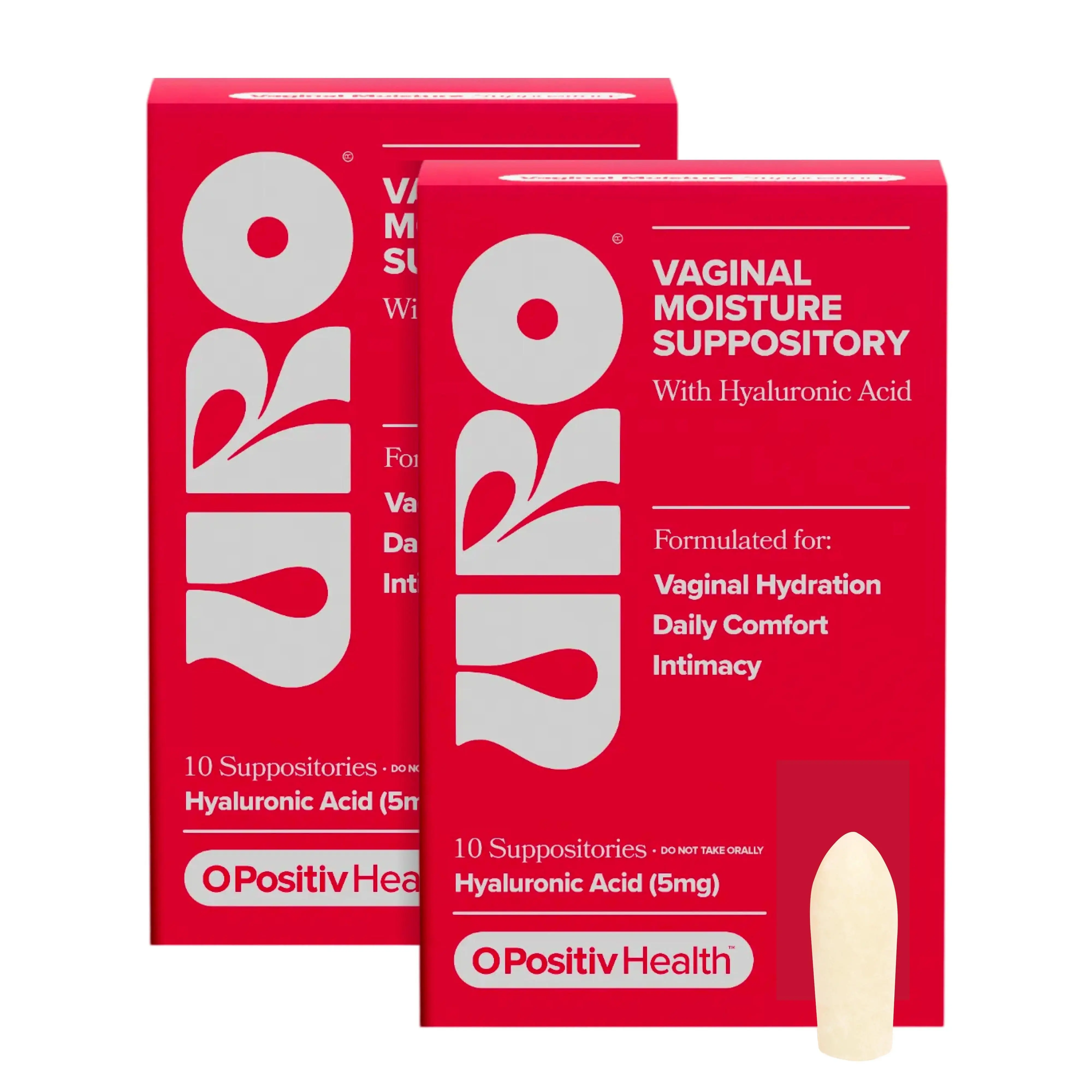 URO Vaginal Moisture Suppositories with Hyaluronic Acid for Hydration & Dryness Relief (2-Pack) URO Vaginal Moisture Suppositories with Hyaluronic Acid for Hydration & Dryness Relief (2-Pack)