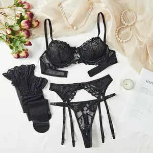 baddie bra with bow french cut underwear cool girl outfits baddie pajama pants Lingerie Set Teddy Babydoll Bodysuit with Garter Belts,Valentine's Day Gift,Minimalist Basic Nightgown Sleepwear Elegant Black Fashion Womenswear