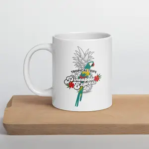 Pineapple Express Tropical Trips - Cannabis Themed 420 Weed Novelty Mug,  Cannabis Gifts, 420, Pineapple Express, Marijuana, Canna, Stoner Gifts, Coffee Mug, Coffee Cups, Funny Mug, Unique Gifts