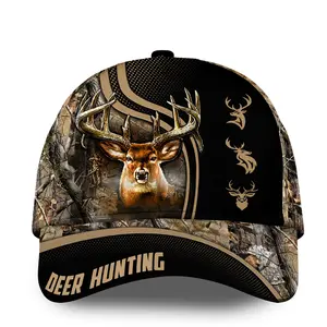 Deer Hunting Collab Artist Classic Cap Custom Name Multicolor | Gift for Dad
