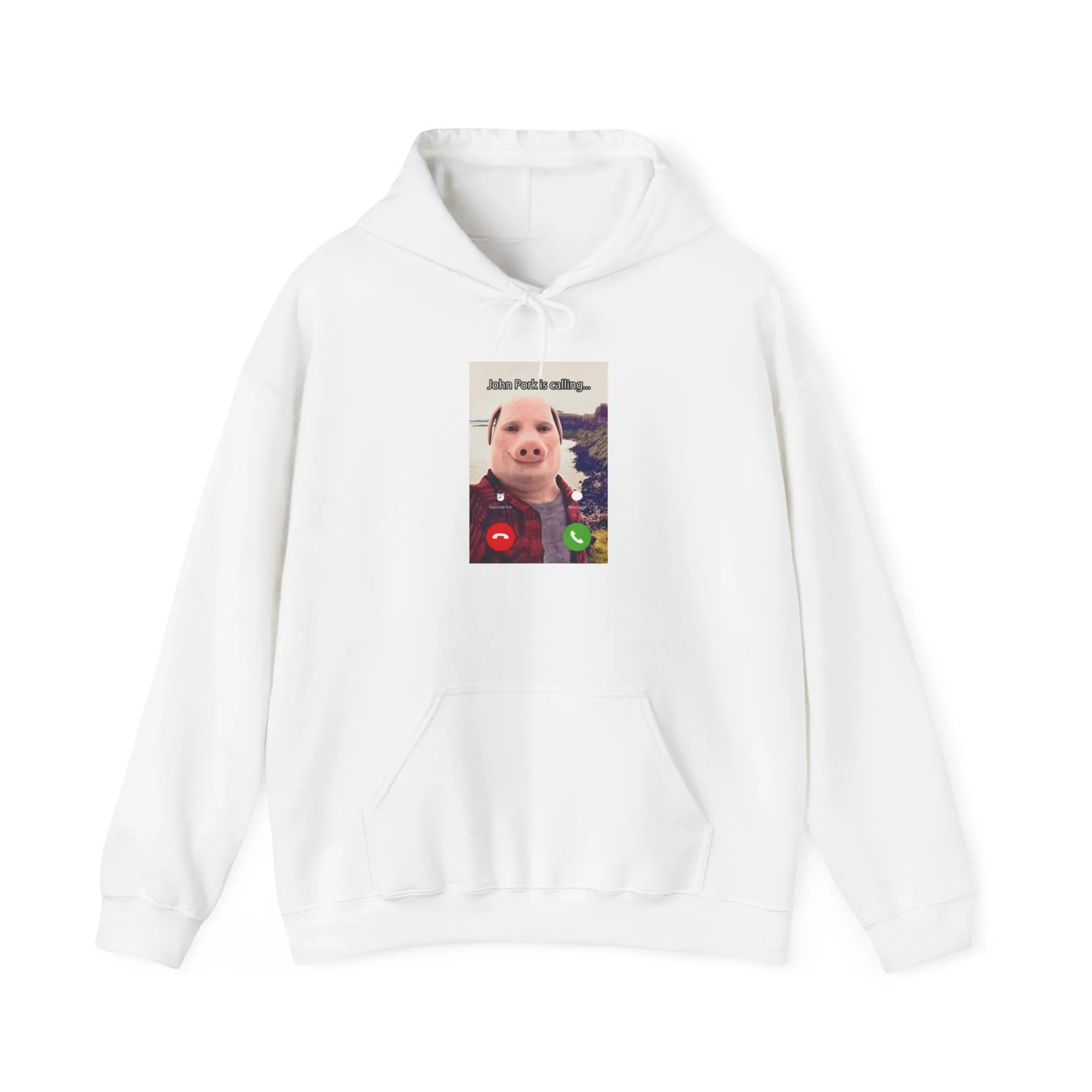 50% Cotton John Pork Is Calling Hoodie – Funny John Pork Meme Hoodie