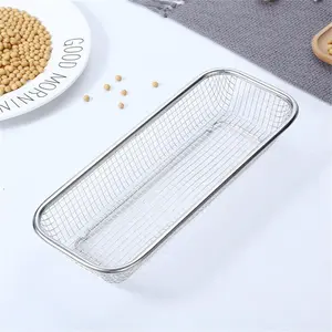 1pc Dishwasher Silverware Basket Dishwasher Basket Cutlery Silverware Basket Stainless Steel, Countertop Utensil Holder, Silver