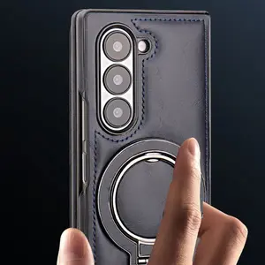 New high-end business leather anti-drop case magnetic stand mobile phone case for Z fold6/Z fold/Z fold4/Z fold3