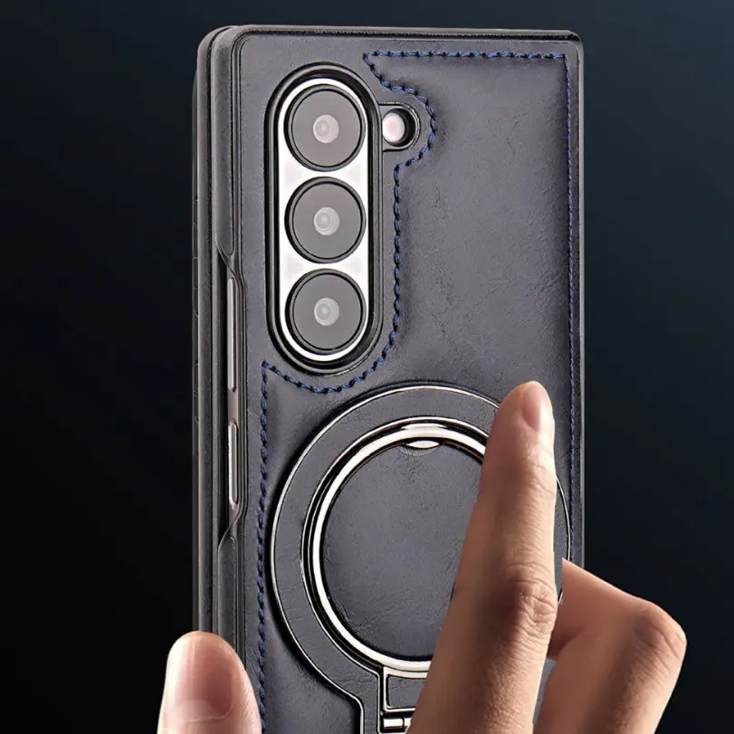 New high-end business leather anti-drop case magnetic stand mobile phone case for Z fold6/Z fold/Z fold4/Z fold3