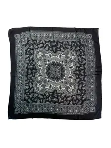 New retro cashew 70cm bandana, stylish versatile scarf for outdoor sun protection and breathable Russian headscarf.