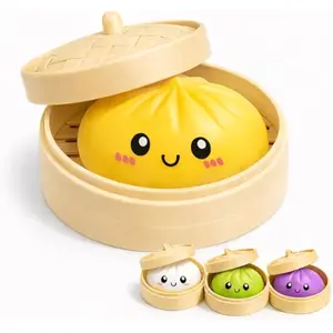 Glitter Series Big Dumpling Squishy - Perfect Graduation & Student Exchange Gift | Mysecret Bun Fidget Toy Blind Box, Soft Sensory Stress Relief Toy for Adults & Kids
