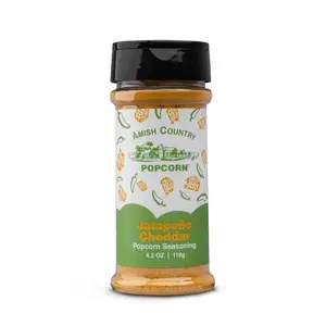 Amish Country Popcorn Seasoning Jalapeno Cheddar, 4.2 oz.