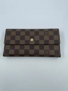 Pre-owned Louis Vuitton LEATHER WALLET BROWN CLASSICAL WALLET