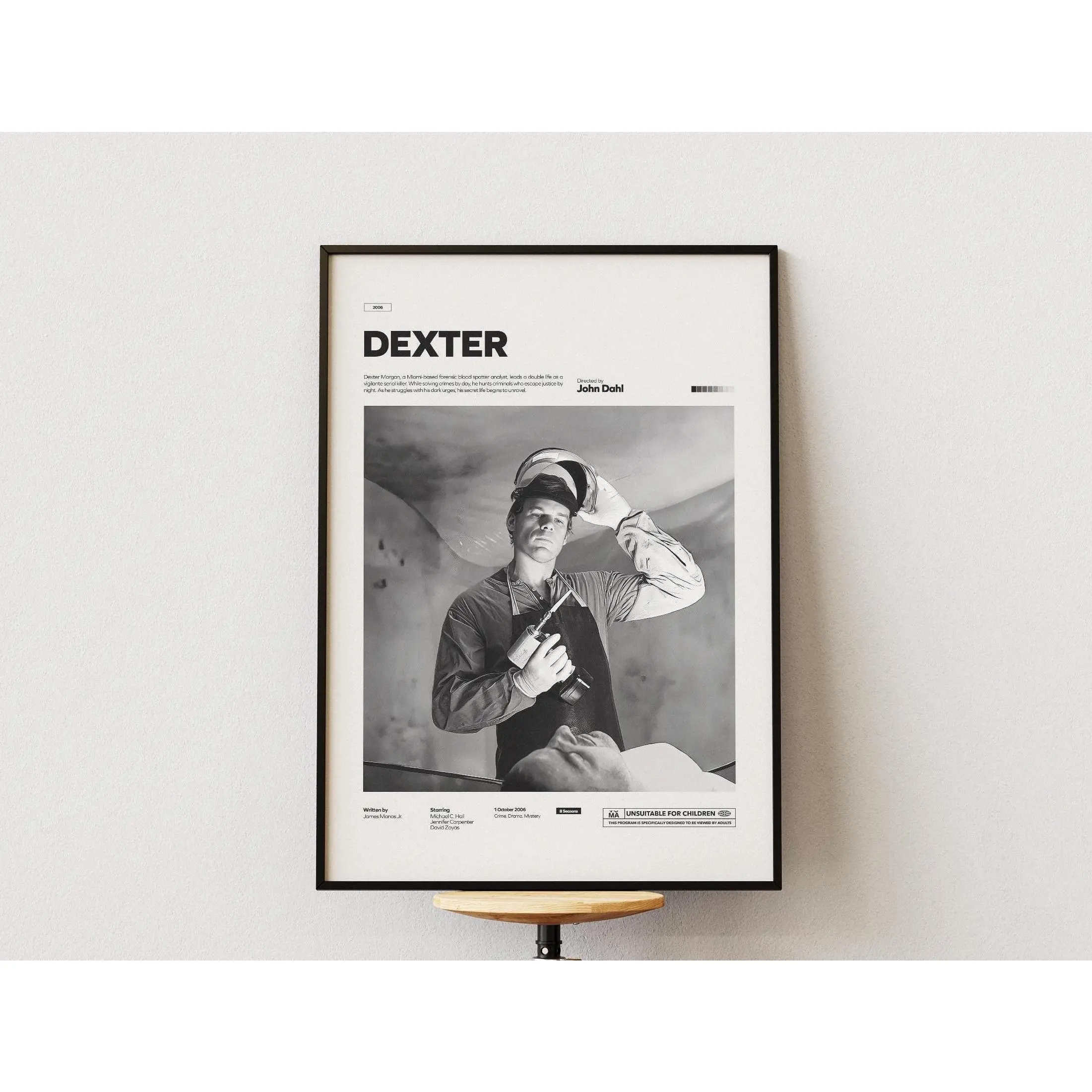 Dexter TV Series Movie Poster | Michael C. Hall as Dexter Poster Print | Special Design Poster | Glossy Paper Movie Poster | Wall Decor Idea