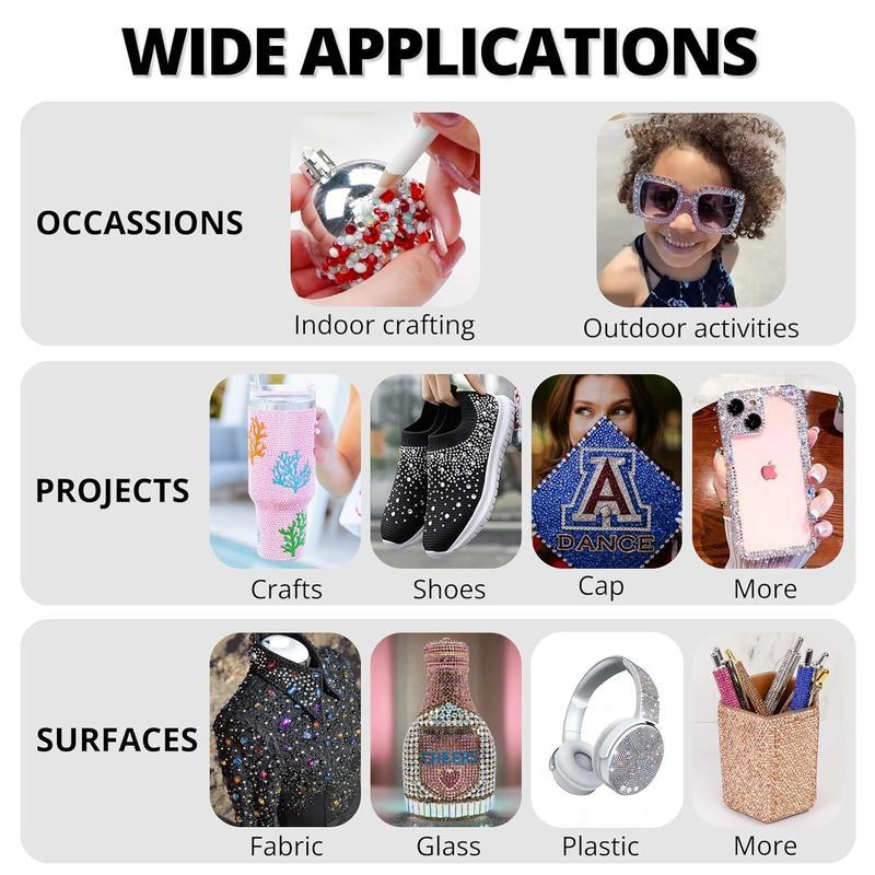 DIY Rhinestone Bedazzling Kit 30,000Pcs – Flatback Resin Gems with Tweezers, Pick up Pen and Complete Tools for Nail Art, Apparel, Shoes & Craft Projects, Rainbow Crystal Set for Teens, Adults & Craft Enthusiasts