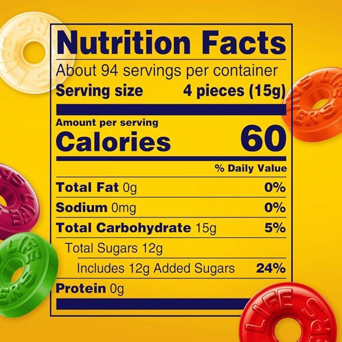 LIFE SAVERS Hard Candy Bag 5 Flavors 50-Ounce Party Size Individually Wrapped for Goodie Bags Road Trips Treats Offices Celebrations Halloween Treats for Trick-or-Treat & Fall Season Snacks Sweet Bonbon