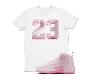 12 Pearl Pink Shirt, 12 Pearl Pink Graphic T-Shirt, Number 23 Tee Match Sneaker, Trendy Outfits, Stay Ahead of the Game, Timeless