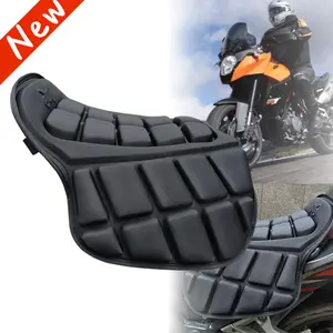 3D Seat Pad Motorcycle Comfort Gel Cushion Motorbike Pillow Cover Universal US