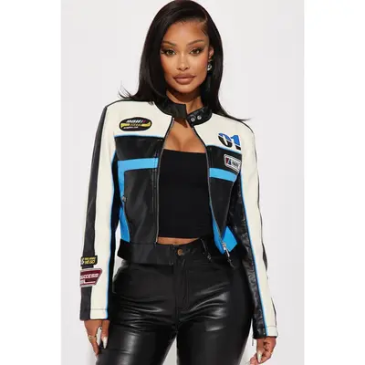 Racing Jacket Forever 21 Cropped Leather Jacket Forever 21 Race