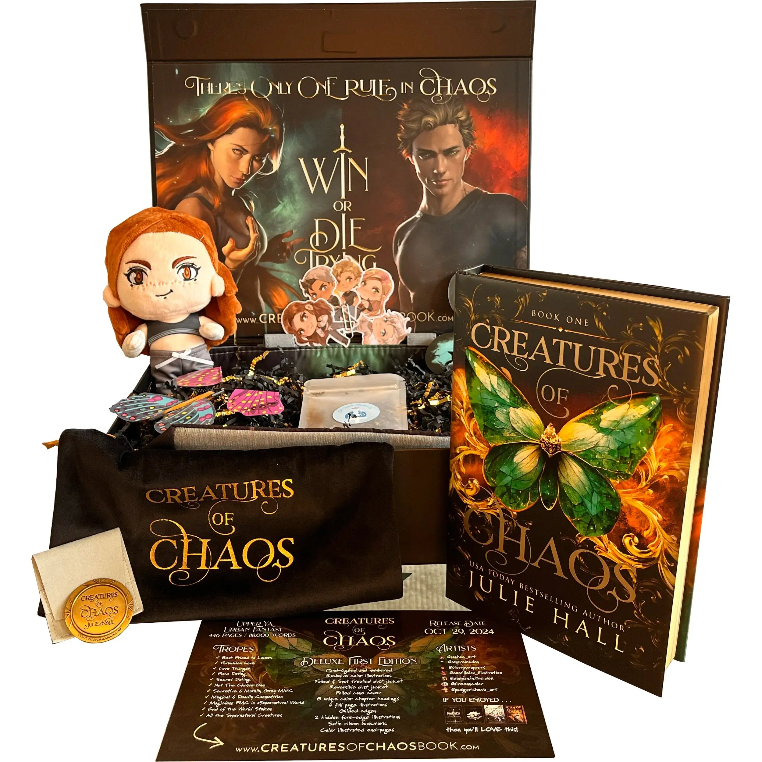 Creatures of Chaos (Book 1): Deluxe Limited Edition Hardcover Collector's Gift Set (Signed) Hidden Edges - Supernatural, Urban Fantasy, Book One, Shifters, Forbidden Love, Vampires, Survival, Competition, Coming of Age
