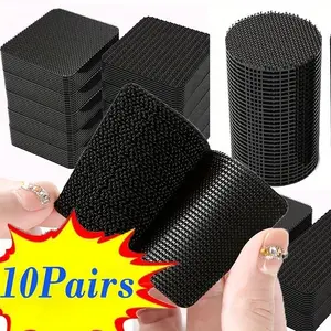 10 pairs of invisible fixing stickers for car floor mats, high viscosity buckles, anti-skid and high temperature resistant double-sided tape and car adhesive patches, High Bond Adhesive