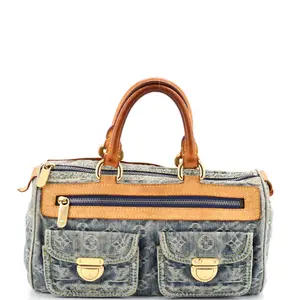 Pre-owned Louis Vuitton Denim Shoulder Bags Neo Speedy Bag by Rebag