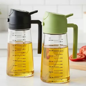 Oil Spray Bottle 2pack Olive Dispenser and Sprayer for Kitchen, 16oz Premium Glass Oil Bottle for Cooking, Air Fryer, Salad, Grilling, Barbecue Utensils, Food-Grade Oil Sprayer for Precise Control, Healthy Meal Prep, Multi-Color Oil Bottle for Home Use