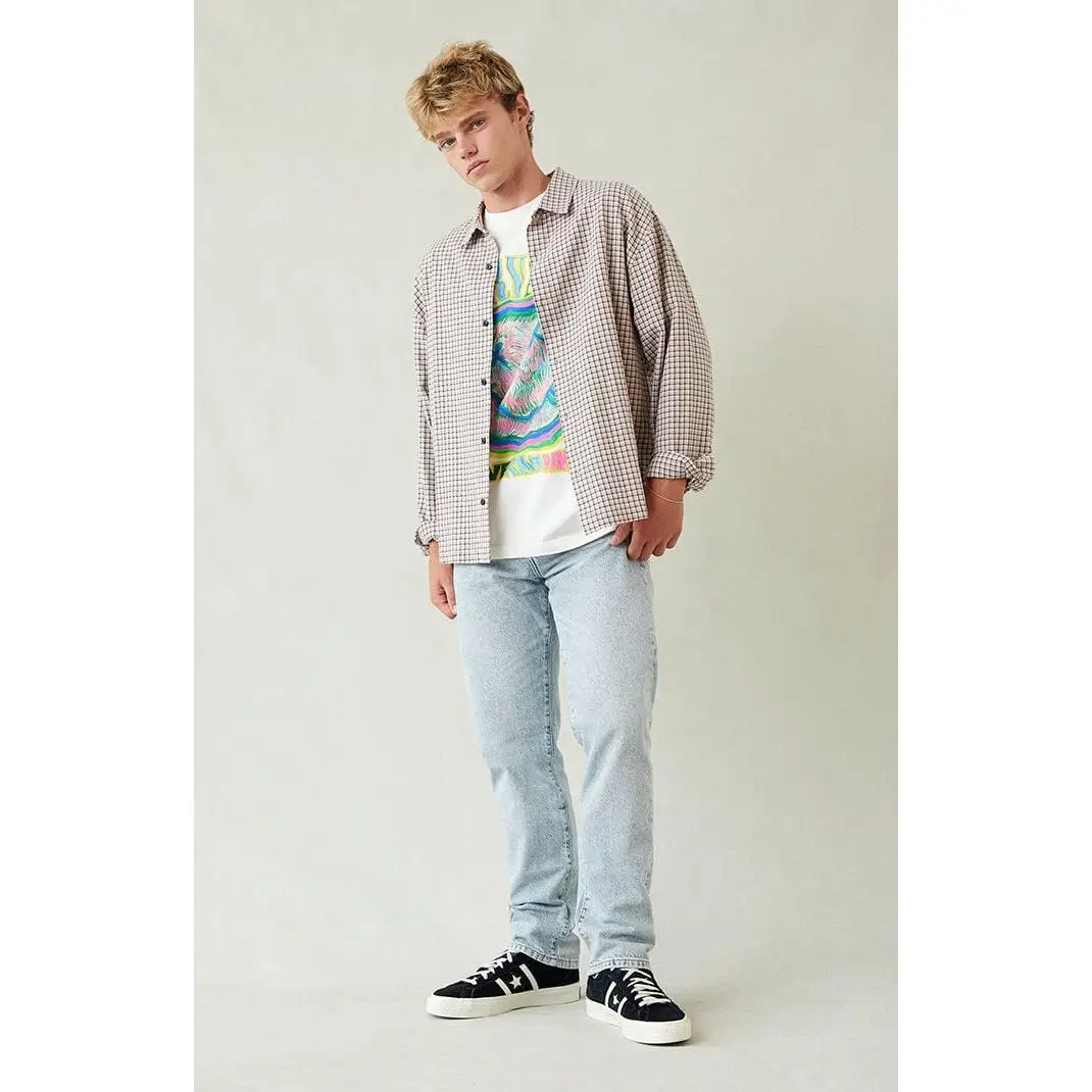 Pacsun Men's Cade Straight Jeans Light Indigo