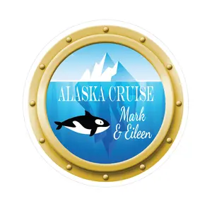 Alaska Porthole Cruise Door Magnet | Custom Made Printed Vinyl Magnet – Reusable Cabin Door, Refrigerator & Fridge Decor – Keepsake Gift for Family & Friends - Applicable for Only Metal Surfaces
