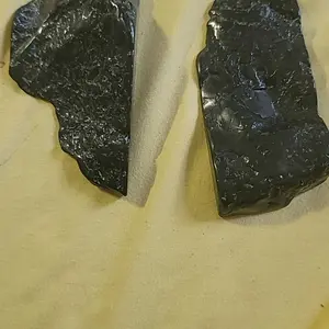 Shungite Slab for EMF Protection - Shungite Crystal Slab- Shungite Stone - EMF Protection Stone - Polished Shungite Slice from Russia