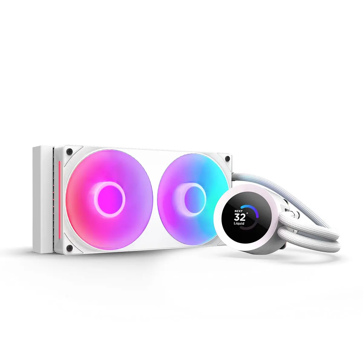 NZXT Kraken Plus RGB 240mm All-in-One Liquid CPU Cooler with LCD Display, White