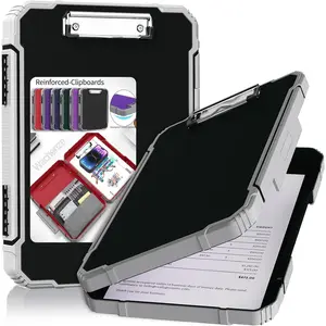 Thicker Clipboard with Storage, Internal Pen Pouch Included, A4/Letter Size, Toughest Plastic Clip Boards 8.5x11, High Capacity Clipboard Box Case for Contractor Trucker Driver
