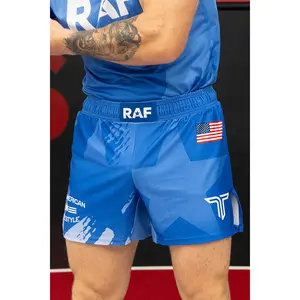 Real American Freestyle Fight Shorts (5" Inseam) - Blue