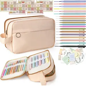 Bible Journaling Kit, Bible Study Supplies with No Bleed Highlighters, Pens, Tabs, Pencil Case, Christian Gifts for Women, Bibles Accessories Kits for Bible Study Group, Students, Beginner