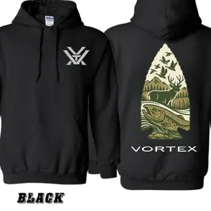 Vortex Arrowhead Deer And Fish Hoodie – Outdoor Hunting & Fishing Wilderness Sweatshirt cotton gift tee soulja boy outfit christian clothing gorlock destroyer shirt