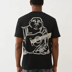true religion, Minimalist Guitar Player Line Art T Shirt Unisex Graphic Tee Music Lover Shirt Acoustic Guitar Sketch Design Casual Streetwear Top Gift For Men Women, True religion, true religion men,  y2k clothing, tiktok shop deals