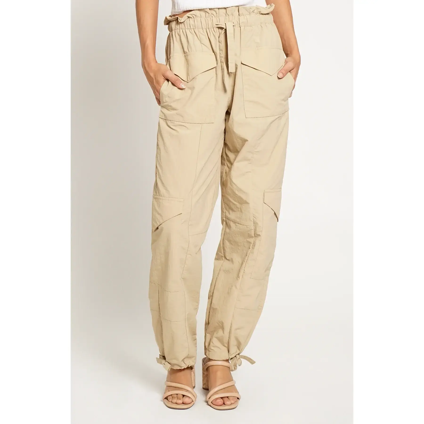 Women's Nylon Tie-Waist Pants - GSP1251