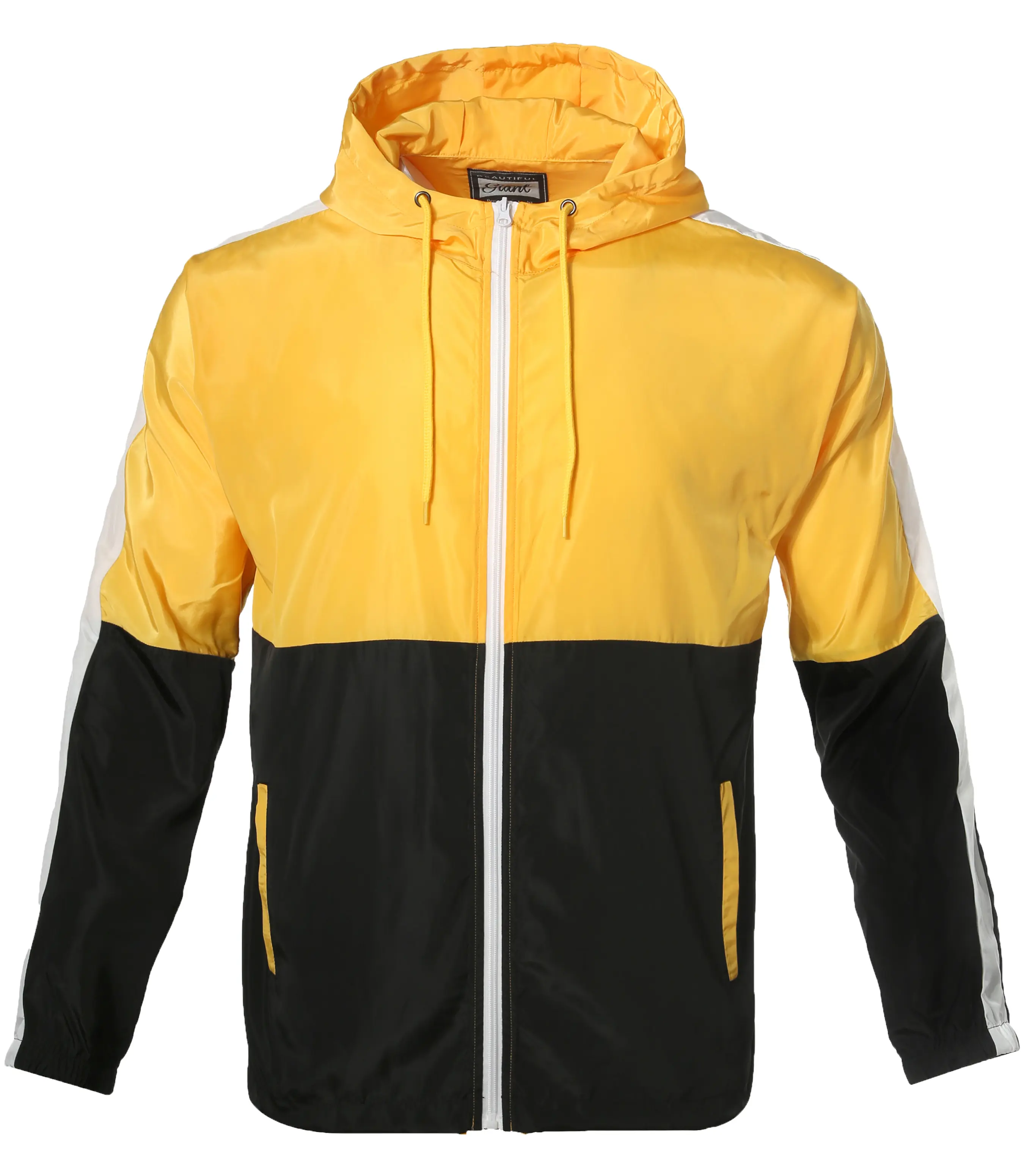 Beautiful Giant Lightweight Men's Windbreaker - Breathable Hooded Jacket for Outdoors &  Menswear Athletic Elastic Coats Slim Fit Stylish