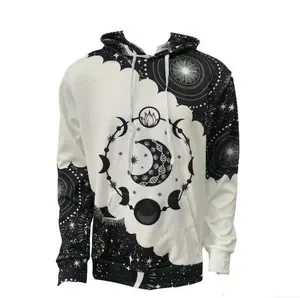 Women's Tops | Aztec Boho Hoodie | Moon Phase Graphic | Oversized Celestial Sweatshirt | Y2K Aesthetic | Streetwear Festival Outfit | Halloween Must Have | Party Outfit | Unisex Pullover Chic Cartoon